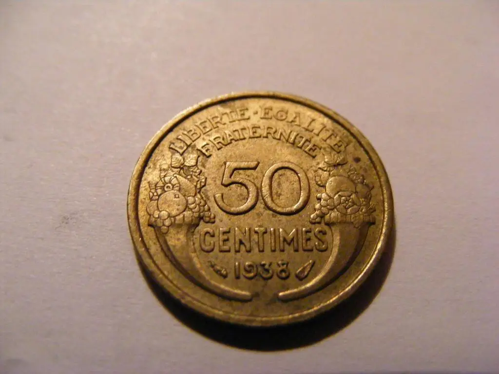 Франция 50 сантимов 1938 г.