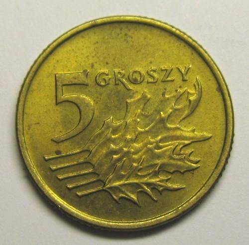 Польша - 5 groszy 1993