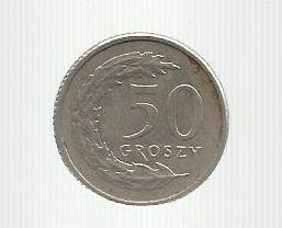 Польша - 50 грош 1992г.