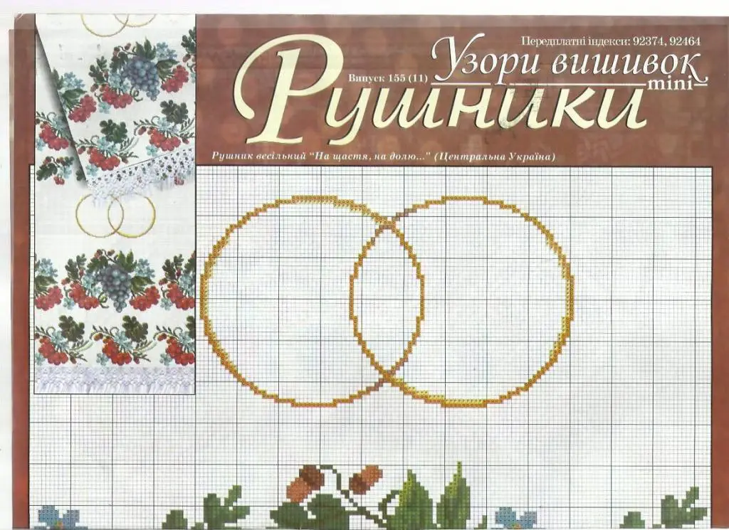 Узоры вышивок. Рушники. Вышиванки. №2