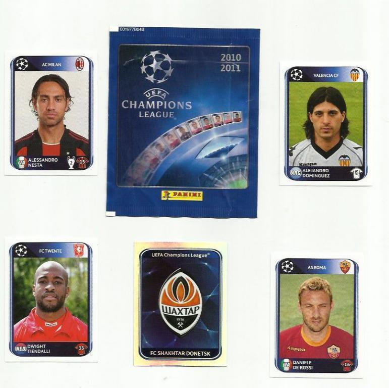 Набор карточек Панини. Лига чемпионов - 2010-2011.