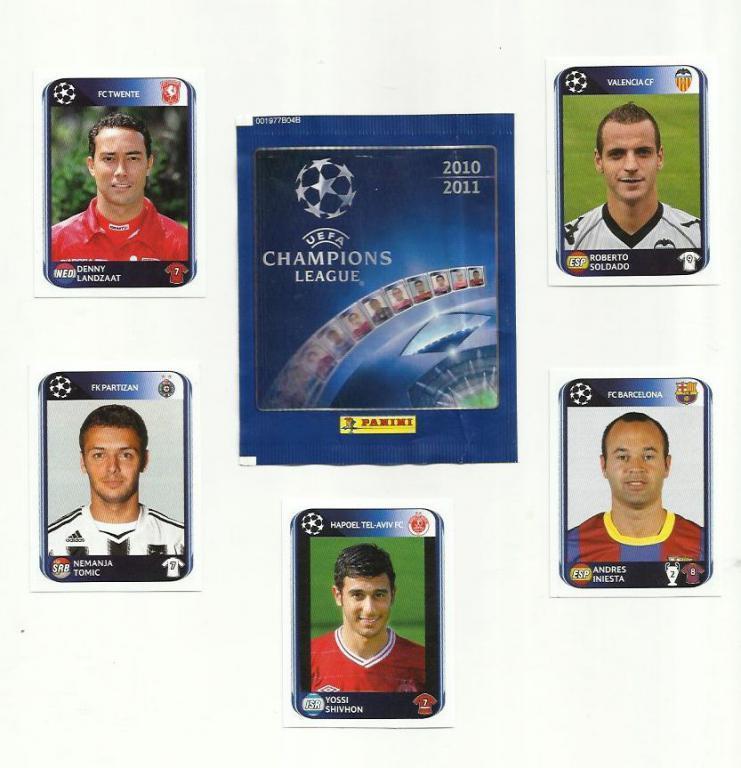 Набор карточек Панини. Лига чемпионов - 2010-2011.