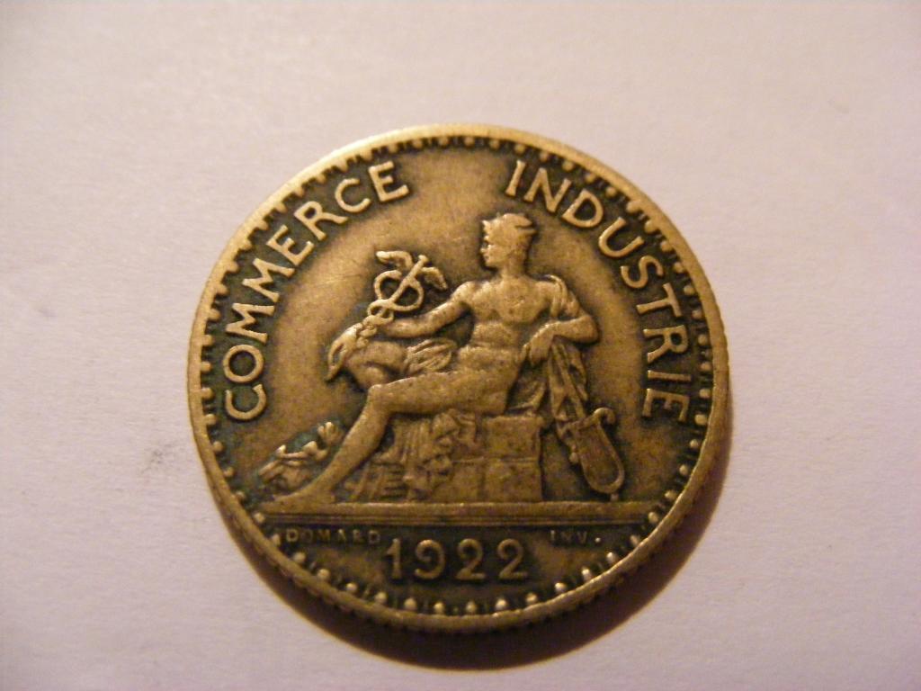 Франция 1 франк 1922 г. 1