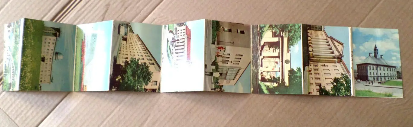 Тарту. Эстония. Набор открыток. Гармошка. 1965 год. Редкость. 3