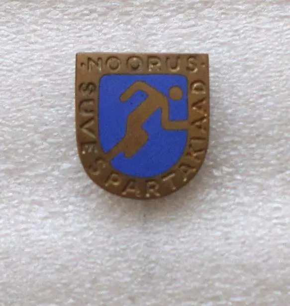 ДСО Ноорус. Спартакиада. Эстония. горячая эмаль. тяжелый.