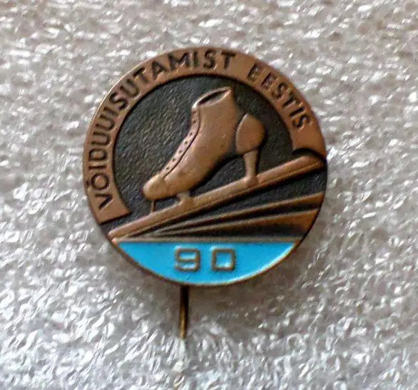 90 лет федерации конькобежного спорта Эстонии. Эстония. тяжелый