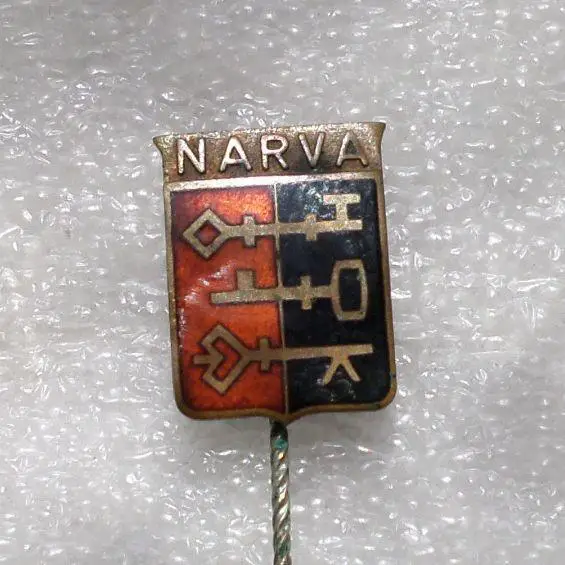 Нарва Эстонской ССР. ЭССР. Эстония. тяжелый, эмали разноцвет
