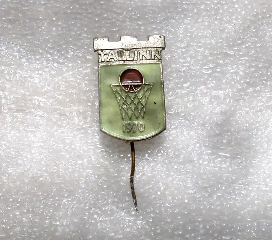 Таллинн. Баскетбол. Чемпионат 1970 год. ЭССР, Эстония. тяжелый, холодная эмаль