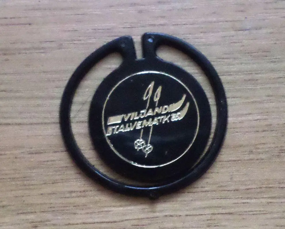 Talvemakt -85. Лыжный марафон . Вильянди. Изготовлен - завод Экопласт Эстония.