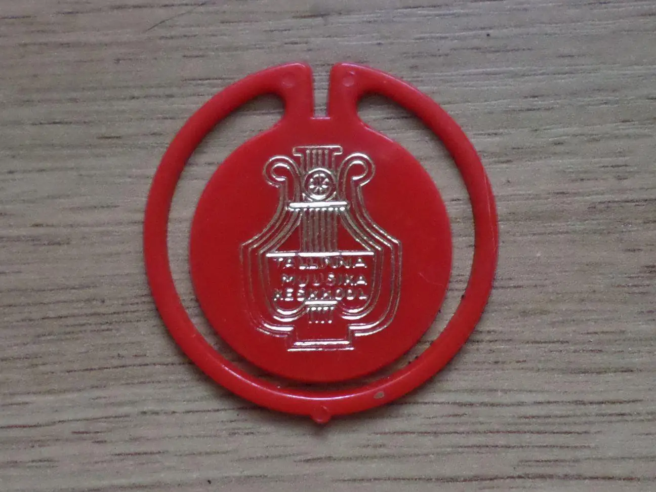 Музыкальное училище. Таллинн. Изготовлен - завод Экопласт Эстония. (красный).