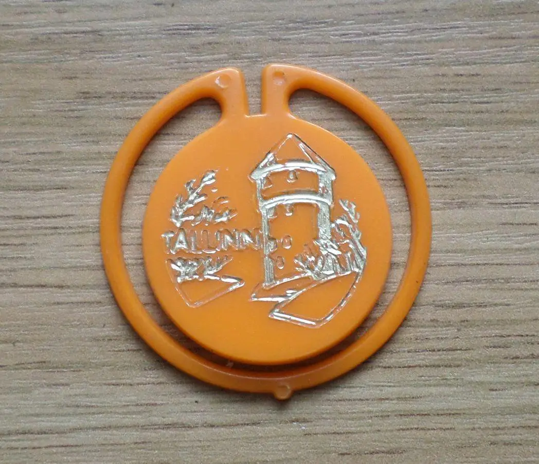 Таллин. Башня Толстая Маргарита. Пластик. Эстония. (оранжевый) 1