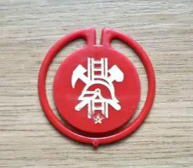 Пожарники СССР. Таллин. Пластик. Изготовлен - завод Экопласт Эстония. (красный).