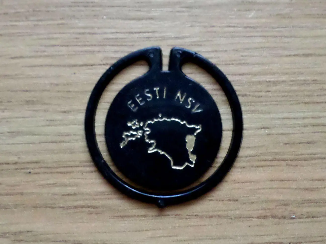 Эстонская ССР. Таллинн. . Изготовлен - завод Экопласт Эстония. черный