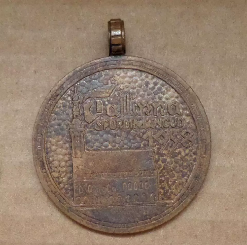 Спорт. Медаль. Чемпионат Таллинна.. 1958 год. . Эстония. Наградная.