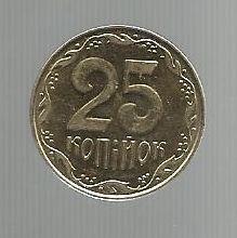 Украина. 25 копеек 2011г.