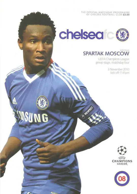 Спартак Москва - Челси Англия - 2010 ЛЧ