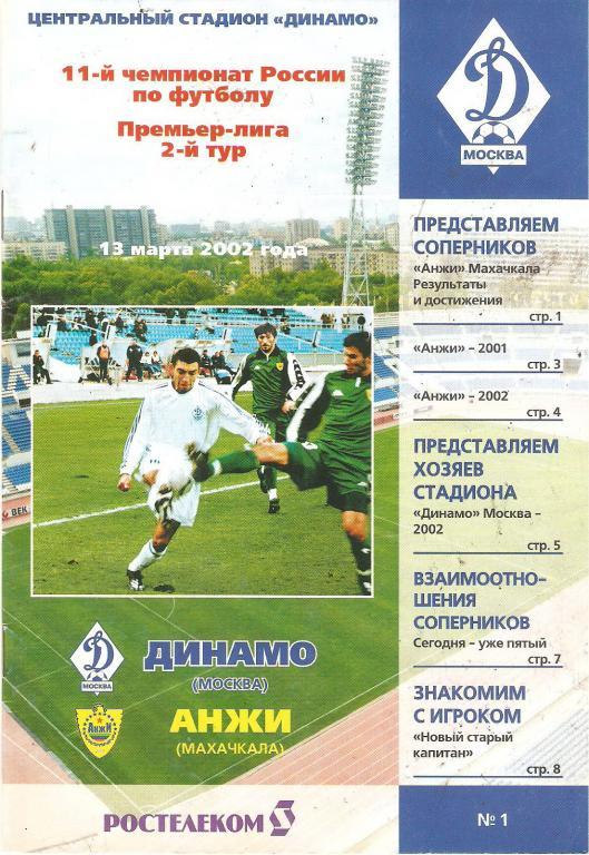Динамо(Москва) - Анжи(Махачкала) 2002