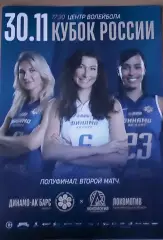 Кубок России Вторая игра Динамо Ак- Барс (Казань) - Локомотив (Калинниград)30.11