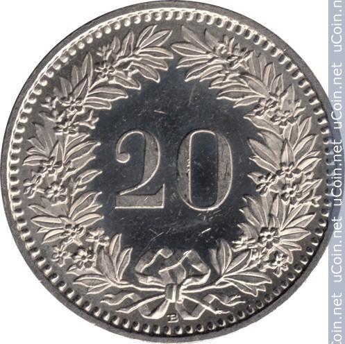 20 раппен Швейцария 2013. 1