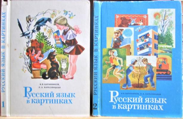 Русский язык в картинках. В двух частях.
