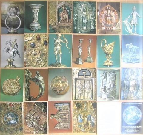 «Скульптура в произведениях золотого и серебряного дела» Комплект из 22 открыток