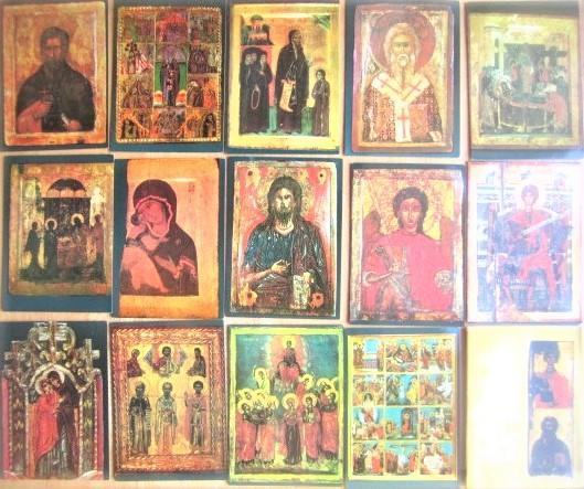 Иконы национального музея «Рильский монастырь». Набор из 14-ти цветных открыток.