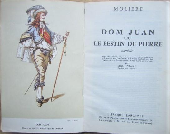 Dom Juan. Comedie. Nouveaux classiques Larousse. 1