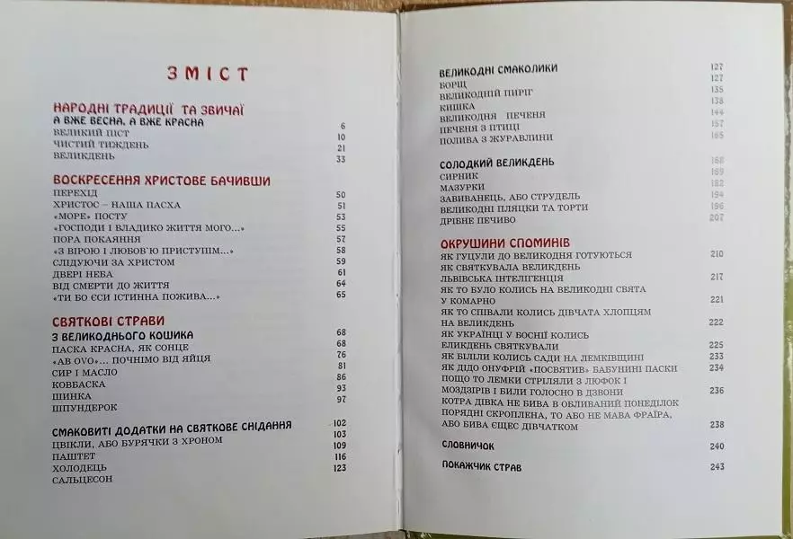 Ольга Вербенець, Віра Манько.	Великодній кошик. Обряди і страви Великодніх свят. 2