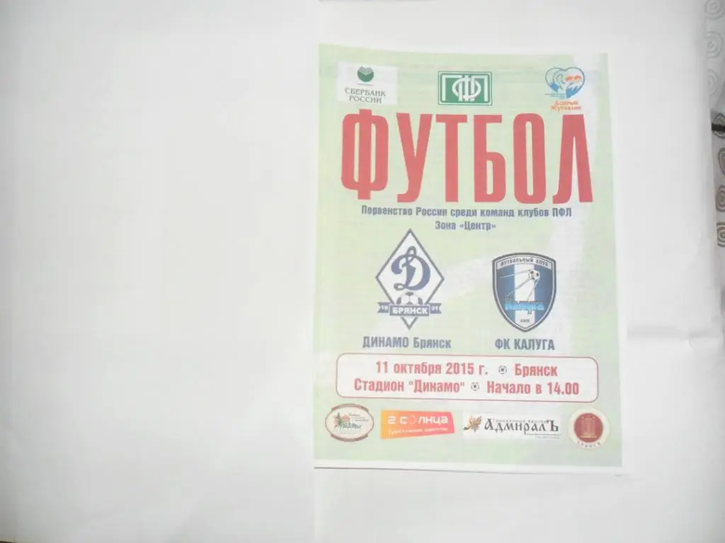 Динамо Брянск - ФК Калуга 11.10.2015