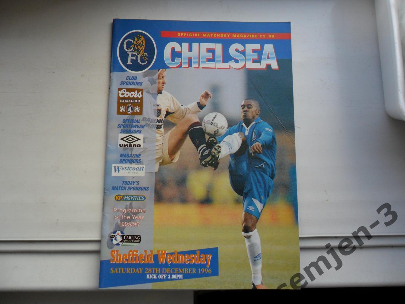 CHELSEA - SHEFFIELD WEDNESDAY, 28.12.1996