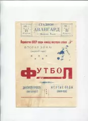 Програма Авангард Жовті Води - Металург Дніпропетровськ/Дніпро - 23.05.1961