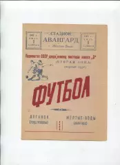 Програма Авангард Жовті Води - Трудові резерви Луганськ - 08.07.1961