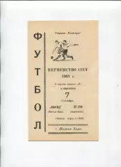 Програма Авангард Жовті Води - СК КЧФ Севастополь - 07.09.1968