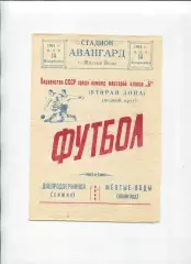 Програма Авангард Жовті Води - Хімік Дніпродзержинськ/Кам'янське - 14.05.1961