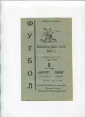 Програма Авангард Жовті Води - Шинник Ярославль - 09.10.1967