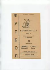 Програма Авангард Жовті Води - Сокол Саратов - 06.04.1967