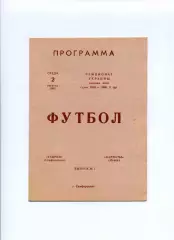 Програма Таврія Сімферополь - Карпати Львів - 02.08.1995