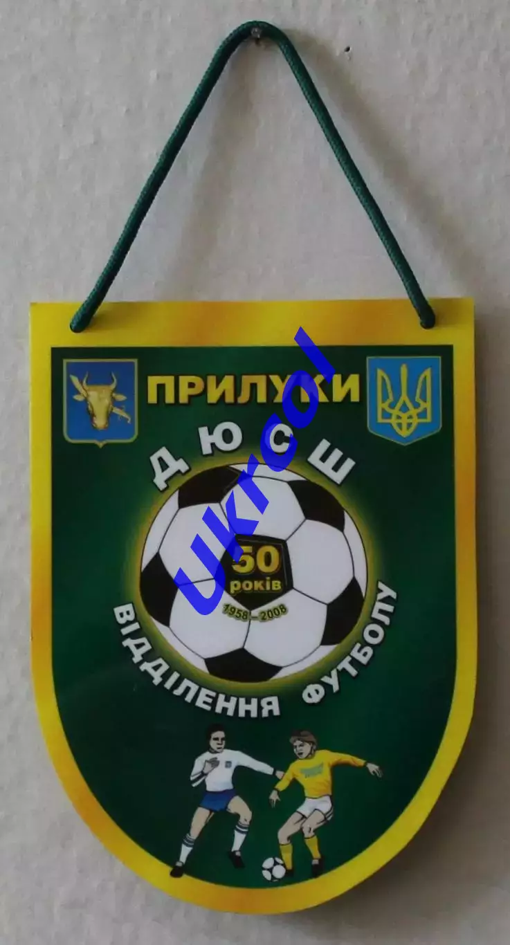 Вимпел ДЮСШ Прилуки, відділення футболу - 50 роікв, 14х20 см 1