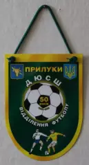 Вимпел ДЮСШ Прилуки, відділення футболу - 50 роікв, 14х20 см