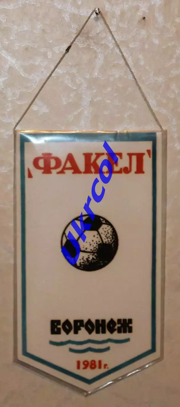 Вимпел Факєл Воронєж - 1981, 9х17 см