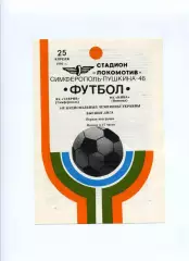 Програма Таврія Сімферополь - Нива Вінниця - 25.04.1992