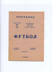 Програма Таврія Сімферополь - Торпедо Запоріжжя - 13.08.1995