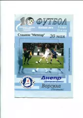Програма Дніпро Дніпропетровськ - Ворскла Полтава - 20.05.2001
