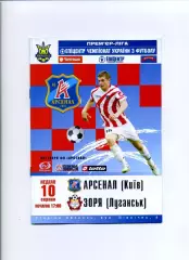 Програма Арсенал Київ - Зоря Луганськ - 10.08.2008