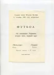 Програма Металург Керч - Таврія Херсон - 11.09.1994