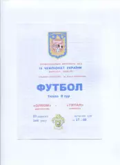 Програма Олком Мелітополь - Титан Армянськ - 10.08.2008