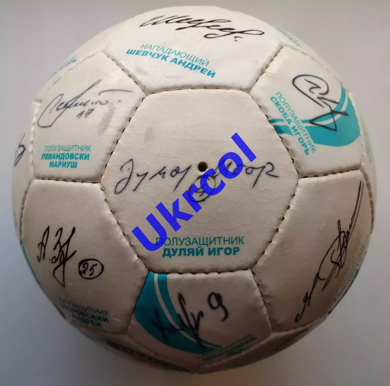 М'яч ПФК Севастополь Україна - 2010 оригінальні автографи гравців команди 1