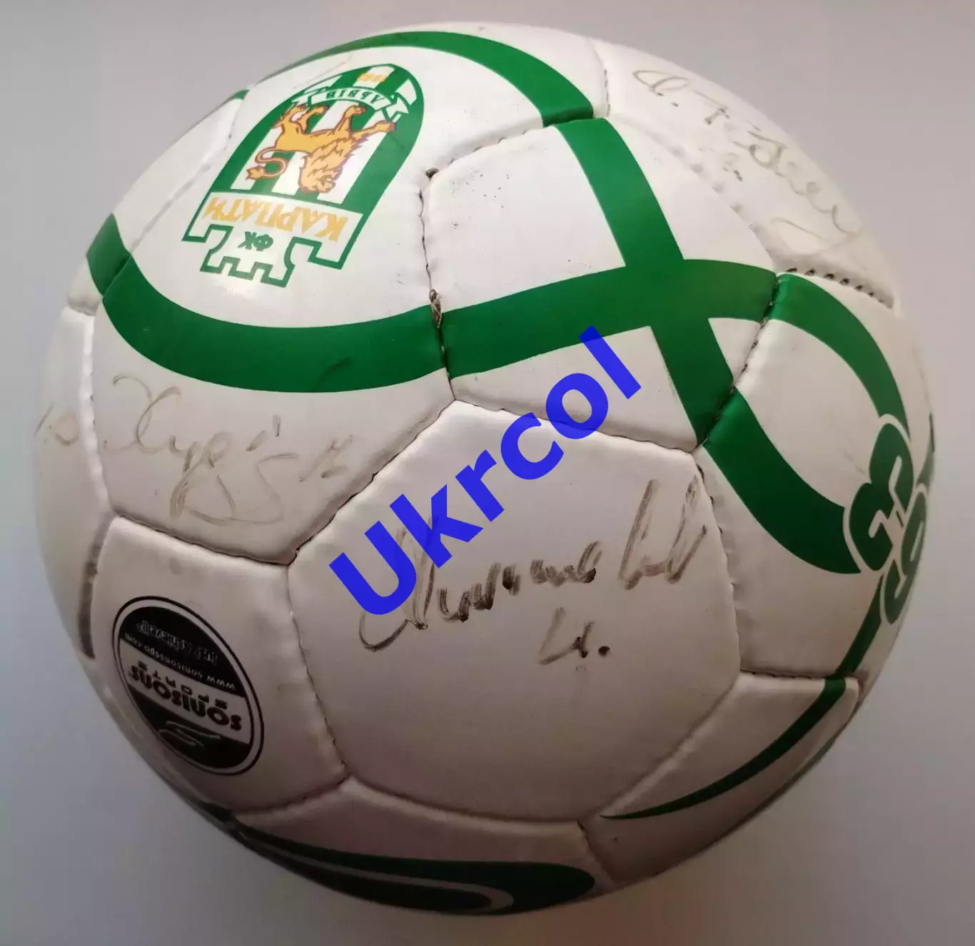 М'яч Карпати Львів Україна - 2010 оригінальні автографи гравців команди 4