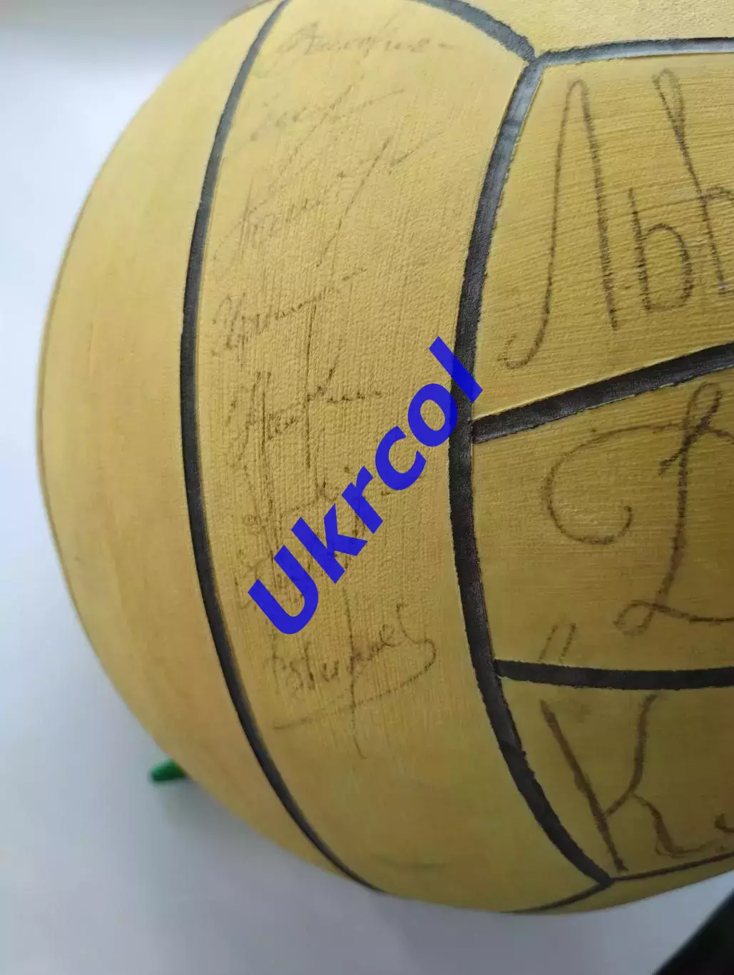 М'яч Динамо Львів Україна - володар Кубка по водному поло - 1997, автографи 4