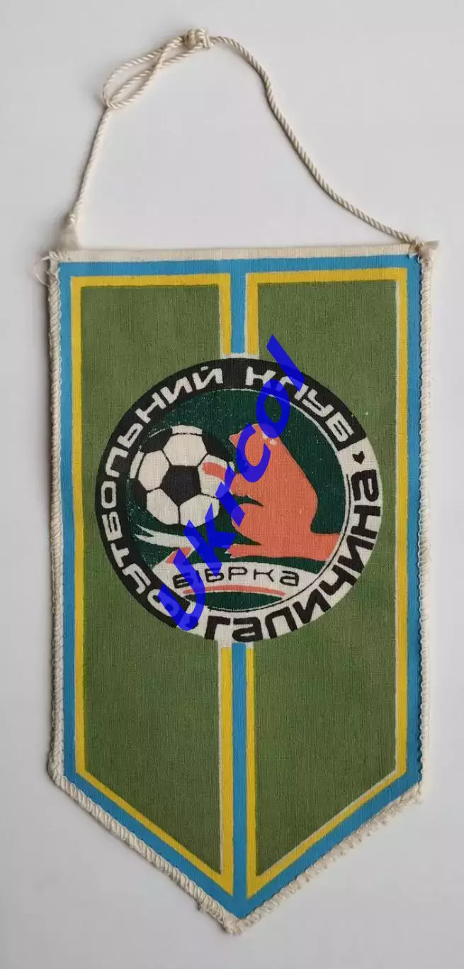 Вимпел Галичина Бібірка Львівська обл., 13х24 см.